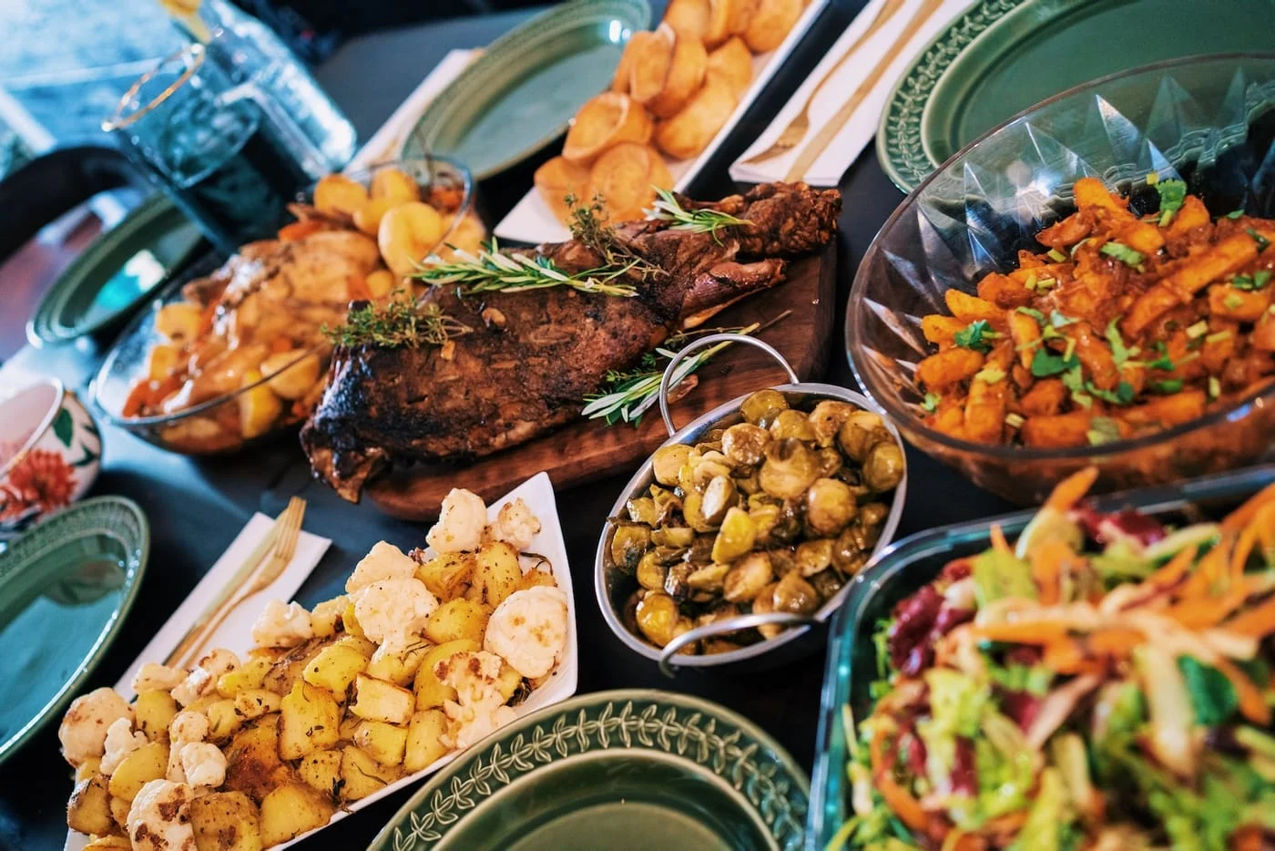 A table of shared dishes